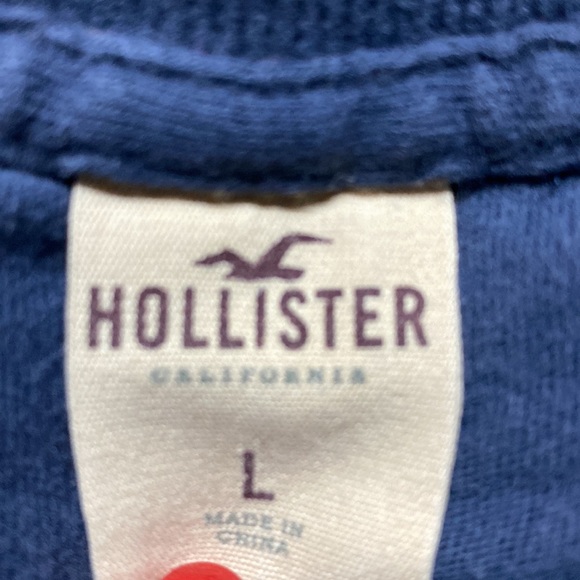 Hollister Mens size large navy tee - Picture 2 of 2